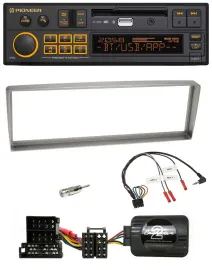 Pioneer DAB Lenkrad USB Bluetooth Autoradio für Alfa Romeo 156 ab 2003 silber