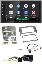 Kenwood DAB Bluetooth USB Lenkrad 2DIN Autoradio für Toyota Auris 2007-2011 anth