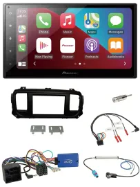 Pioneer USB Lenkrad DAB 2DIN Bluetooth Autoradio für Citroen Spacetourer Jumpy o