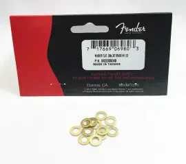 Genuine Fender Truss Rod Nut Flat Brass Washers - Pack of 12