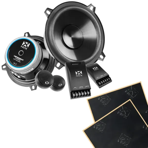 NVX VSP525KIT 250W RMS V-Series 2-Way Component Speakers with Sound Damping