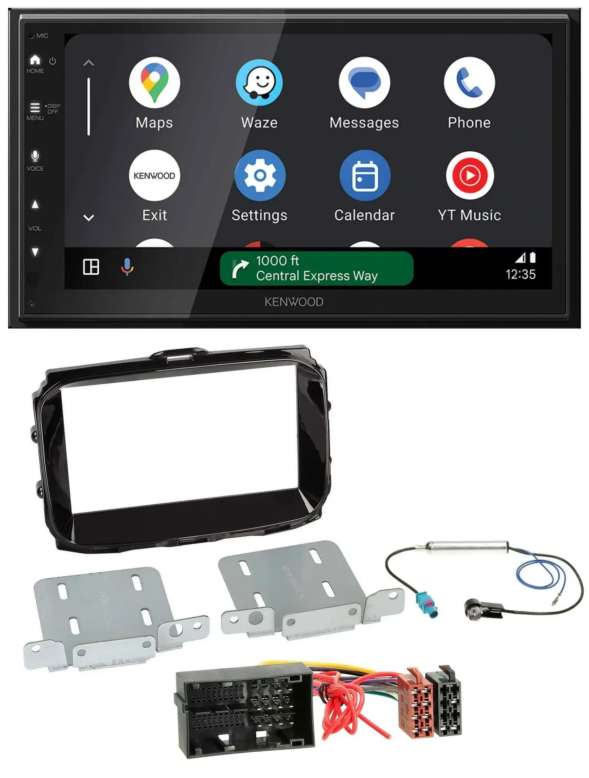 Автомагнитола Kenwood 2DIN, DAB, Bluetooth, USB, MP3 для Alfa Romeo Giulietta (с 2013)