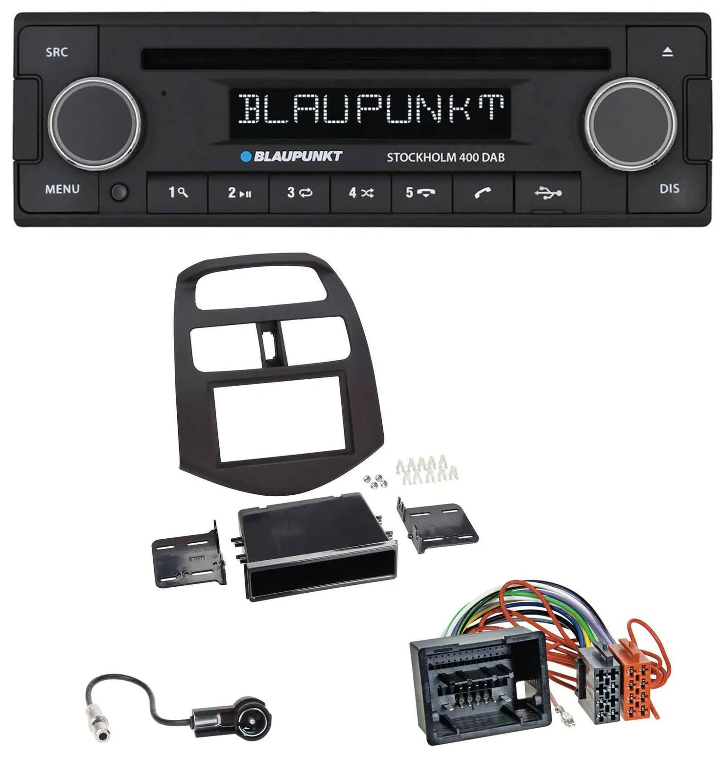 Blaupunkt MP3 Bluetooth DAB CD USB Autoradio für Chevrolet Spark (ab 2013)