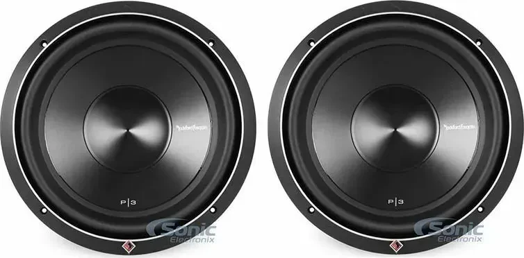 2x Rockford Fosgate Punch P3D2-12 12" 2400W Dual 2 Ohm Car Audio Subwoofers
