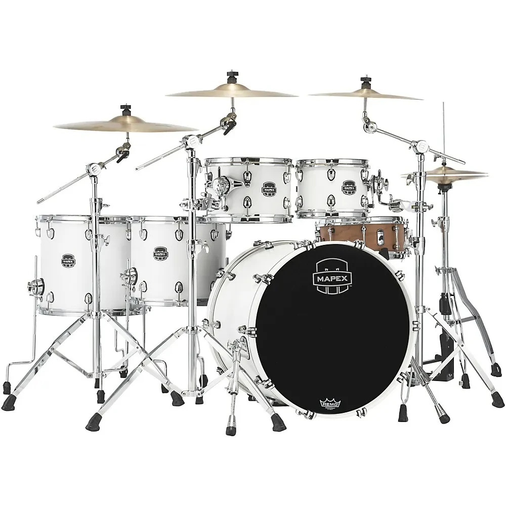 Акустическая ударная установка Mapex Saturn Studioease 22" Satin White (набор, 5 шт.)