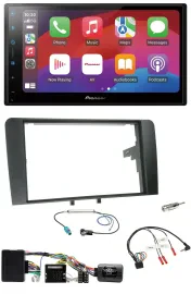Pioneer DAB USB Lenkrad Bluetooth 2DIN Autoradio für Audi A3 8P 03-12 Bose Aktiv