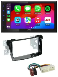 JVC Bluetooth 2DIN MP3 DAB USB Autoradio für Hyundai i40 ab 2016 Typ VF Klavierl
