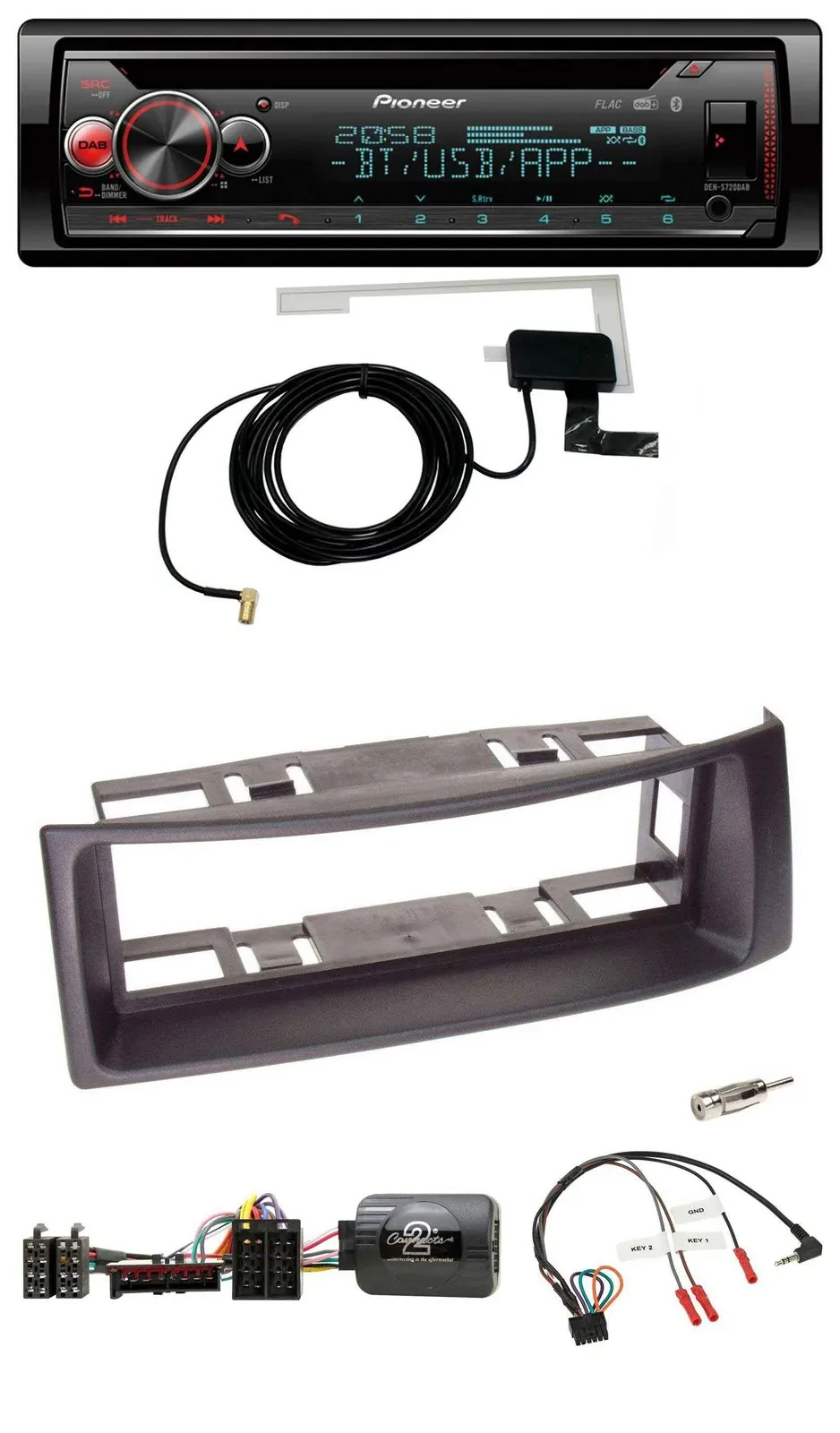 Автомагнитола Pioneer DAB CD USB Bluetooth для Renault Megane/Scenic 1996–2000