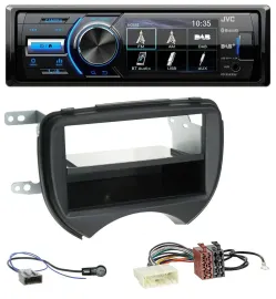 JVC Bluetooth MP3 USB DAB Autoradio für Nissan Micra K13 10-13 schwarz