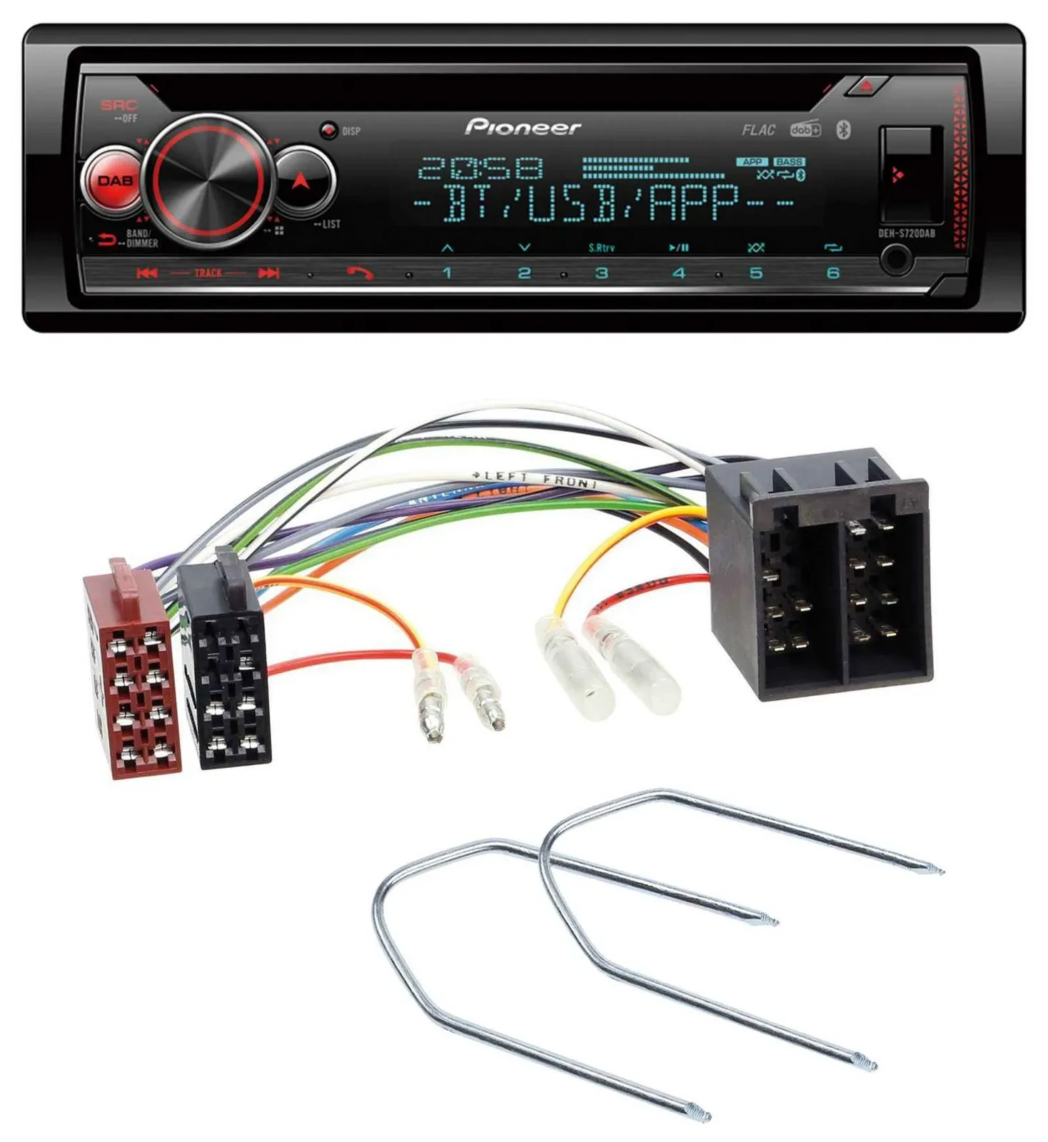 Pioneer MP3 DAB CD Bluetooth USB Autoradio für Seat Toledo 1 1991-1999 Ibiza 198