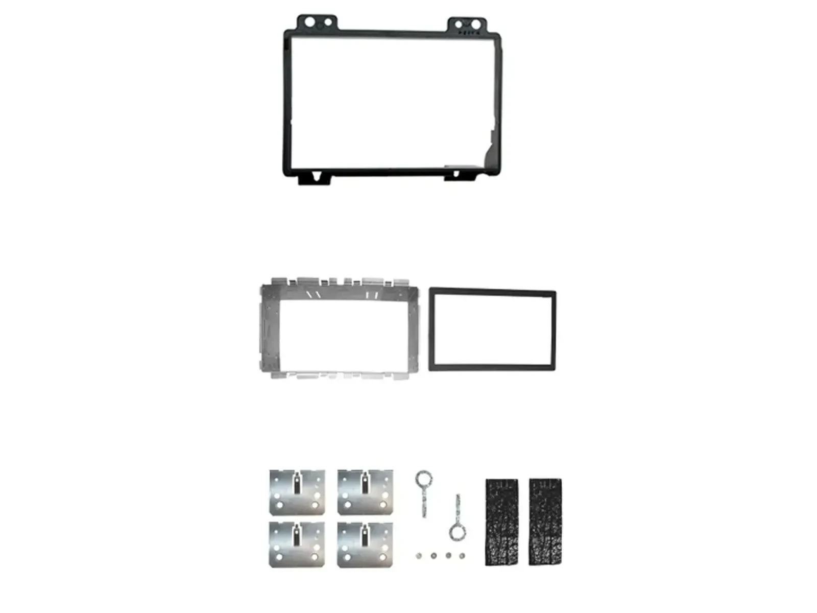 Einbaurahmen Set Doppel DIN Autoradio für Ford Fiesta Fusion 2002-2005