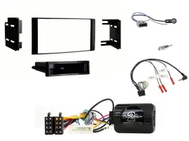 Einbauset Lenkradadapter DIN Autoradio für Nissan Micra 13-17 schwarz