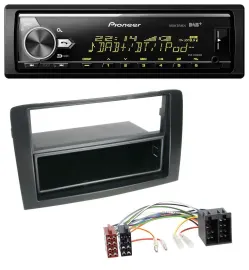 Автомагнитола для Fiat Idea (350, 2003–2011) Pioneer Bluetooth USB DAB MP3 черный
