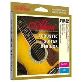 Струны для акустической гитары Alice AW432P-SL Copper 11-52
