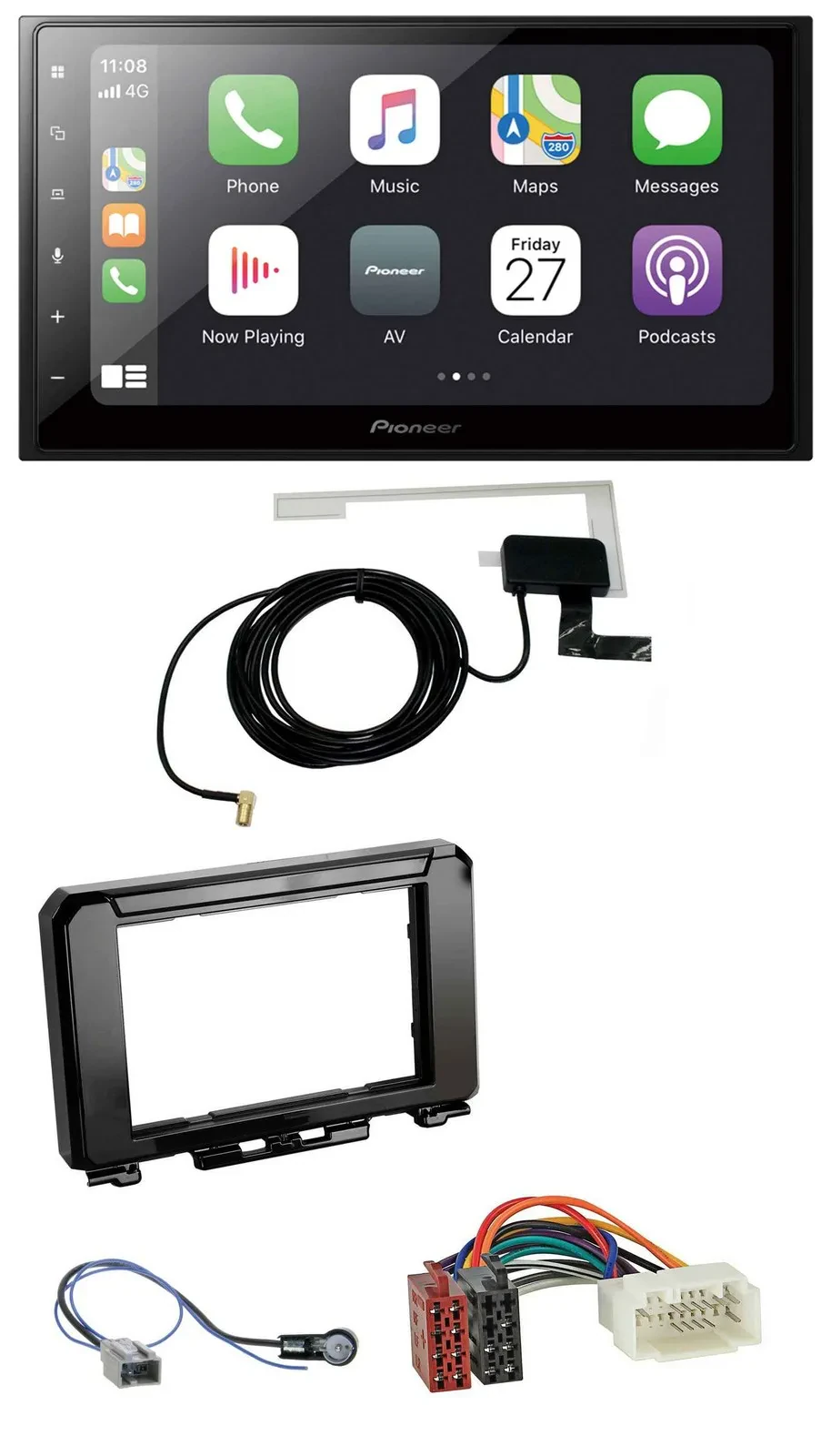 Автомагнитола для Suzuki Jimmny GJ (с 2018) Pioneer 2DIN, Bluetooth, DAB, USB, MP3