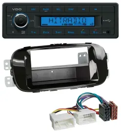 VDO AUX Bluetooth USB MP3 Autoradio für Kia Soul PS ab 14 piano-schwarz