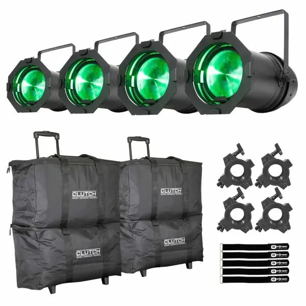 Прибор смены цвета American DJ Par Z150 RGBA 150W RGBA C.O.B. LED с аксессуарами (4 штуки)