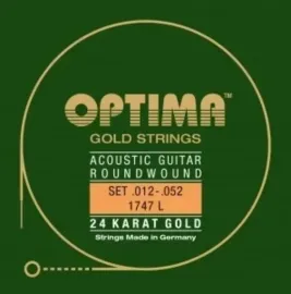 OPTIMA 1747L Westerngitarre Gold Satz