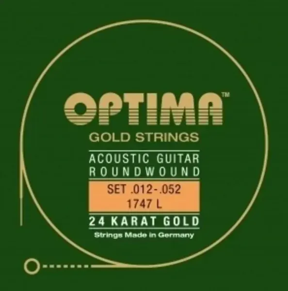 OPTIMA 1747L Westerngitarre Gold Satz