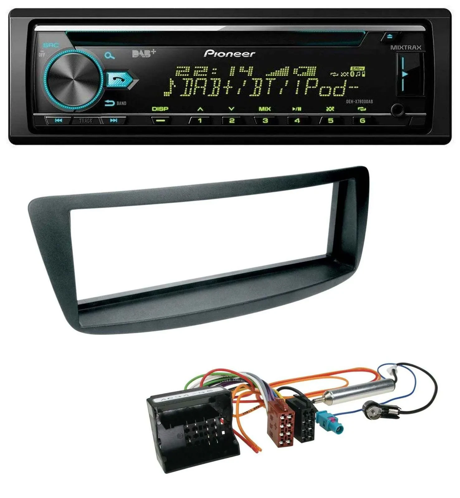 Pioneer DAB MP3 CD USB Bluetooth Autoradio für Citroen C1 Peugeot 107 Toyota Ayg