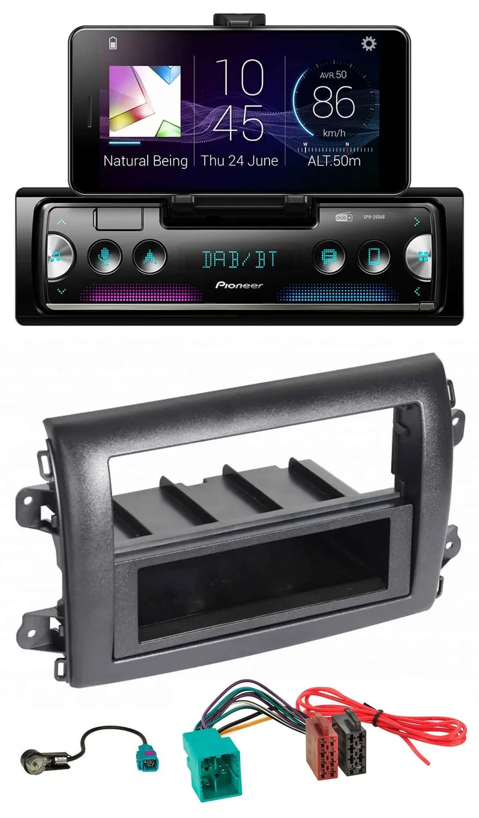 Pioneer USB MP3 Bluetooth DAB Autoradio für Fiat Ducato (Serie 8, ab 2021)