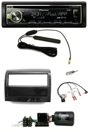 Автомагнитола для Fiat Ducato 2012–2015 Pioneer CD/USB, DAB, поддержка управления с руля, черный (piano)