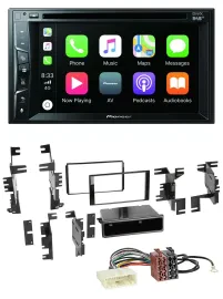 Автомагнитола для Nissan Pioneer 2DIN MP3 USB DVD Bluetooth DAB для Versa (с 2007) и Xterra