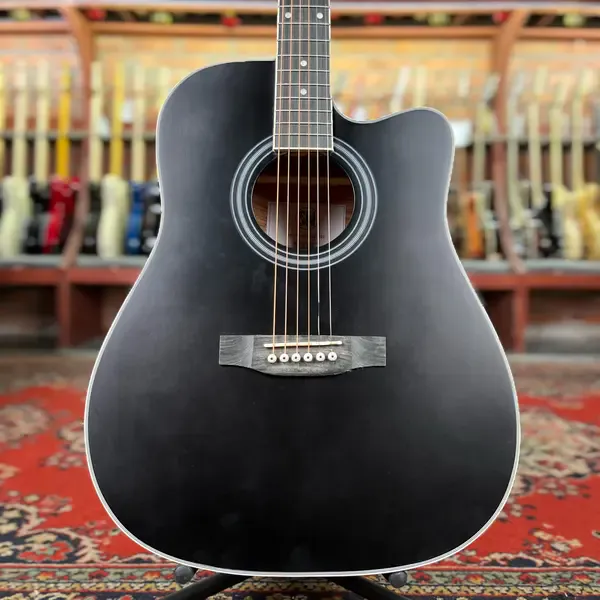 Акустическая гитара SM SMCB400 Solid Top Dreadnought Black Matte