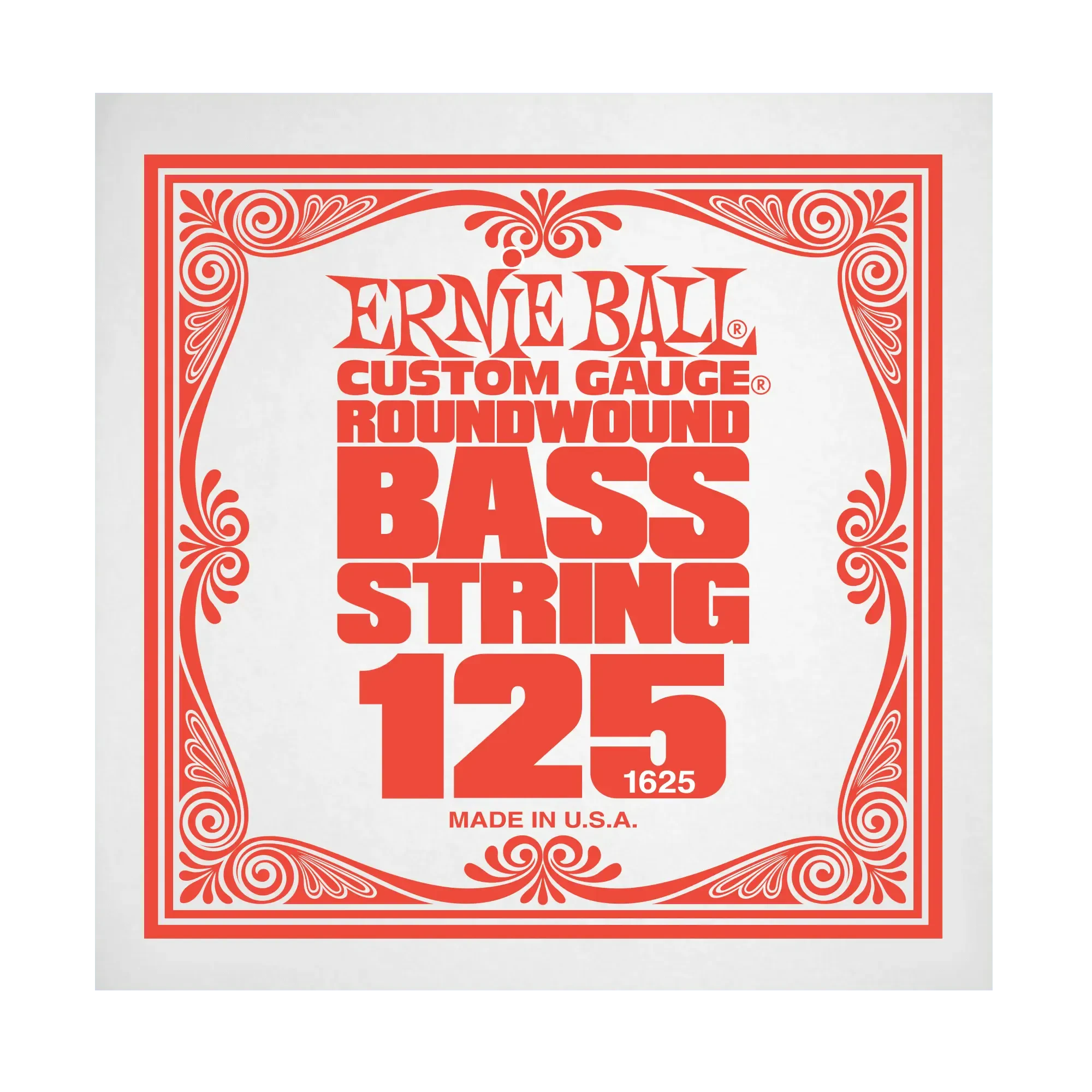 Струна для бас-гитары Ernie Ball P01625, сталь никелированная, круглая оплетка, калибр 125