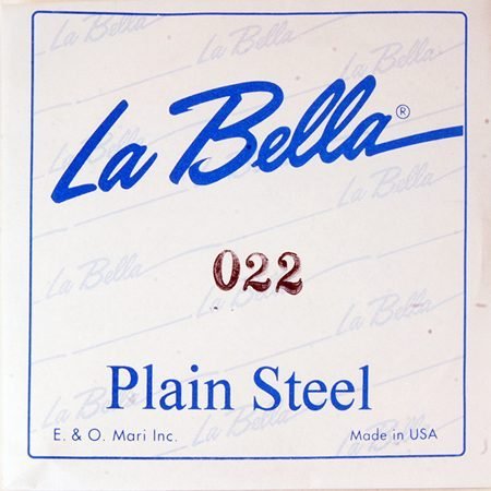 Струна для акустической и электрогитары La Bella PS022, сталь, калибр 22