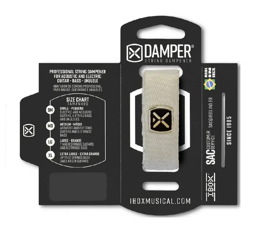 DTMD19 Демпфер гитарный, средний, серебристый, IBOX