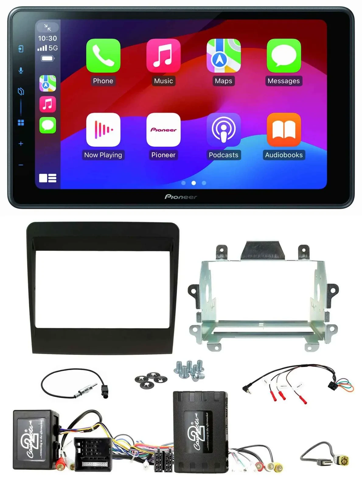 Автомагнитола для Porsche 911 Pioneer 2 DIN Bluetooth USB DAB, совместимая с кнопками на руле