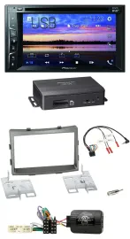 Pioneer 2DIN TMC DAB Lenkrad USB Bluetooth Navigation für SSangYong Rodius ab 20
