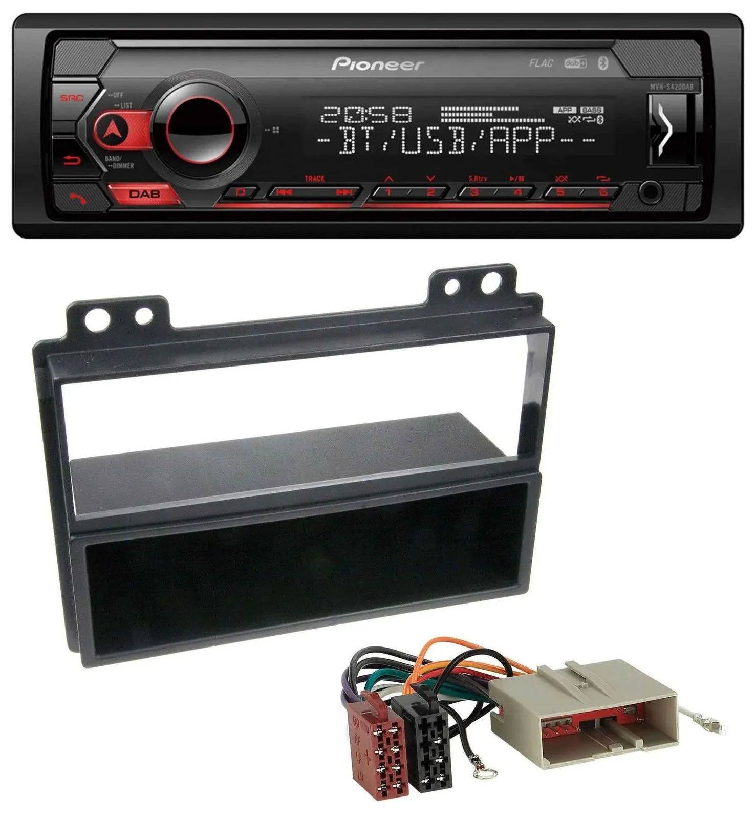 Pioneer MP3 USB DAB Bluetooth Autoradio für Ford Fiesta 03-05 Fusion 02-05