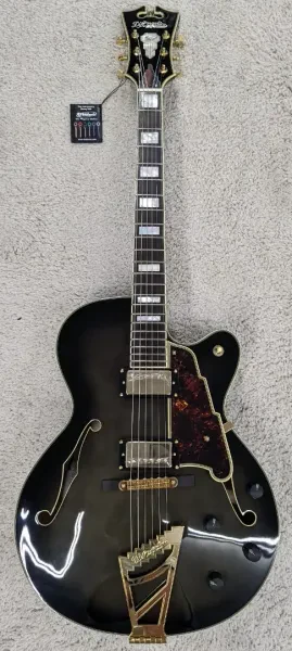 D'ANGELICO Excel DH 6 String Grey Black Finish electric guitar #DAEDHGRBGT #3
