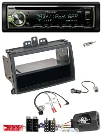 Автомагнитола Pioneer DAB, USB, MP3, CD для Hyundai i20 (2009–2011), черный, поддержка кнопок на руле