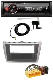 Pioneer MP3 AUX CD DAB USB Autoradio für Mazda 6 (08-12) silber schwarz