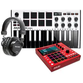 Akai Professional MPC One Standalone Production Center-MPK Mini MK3 Headphone Wt