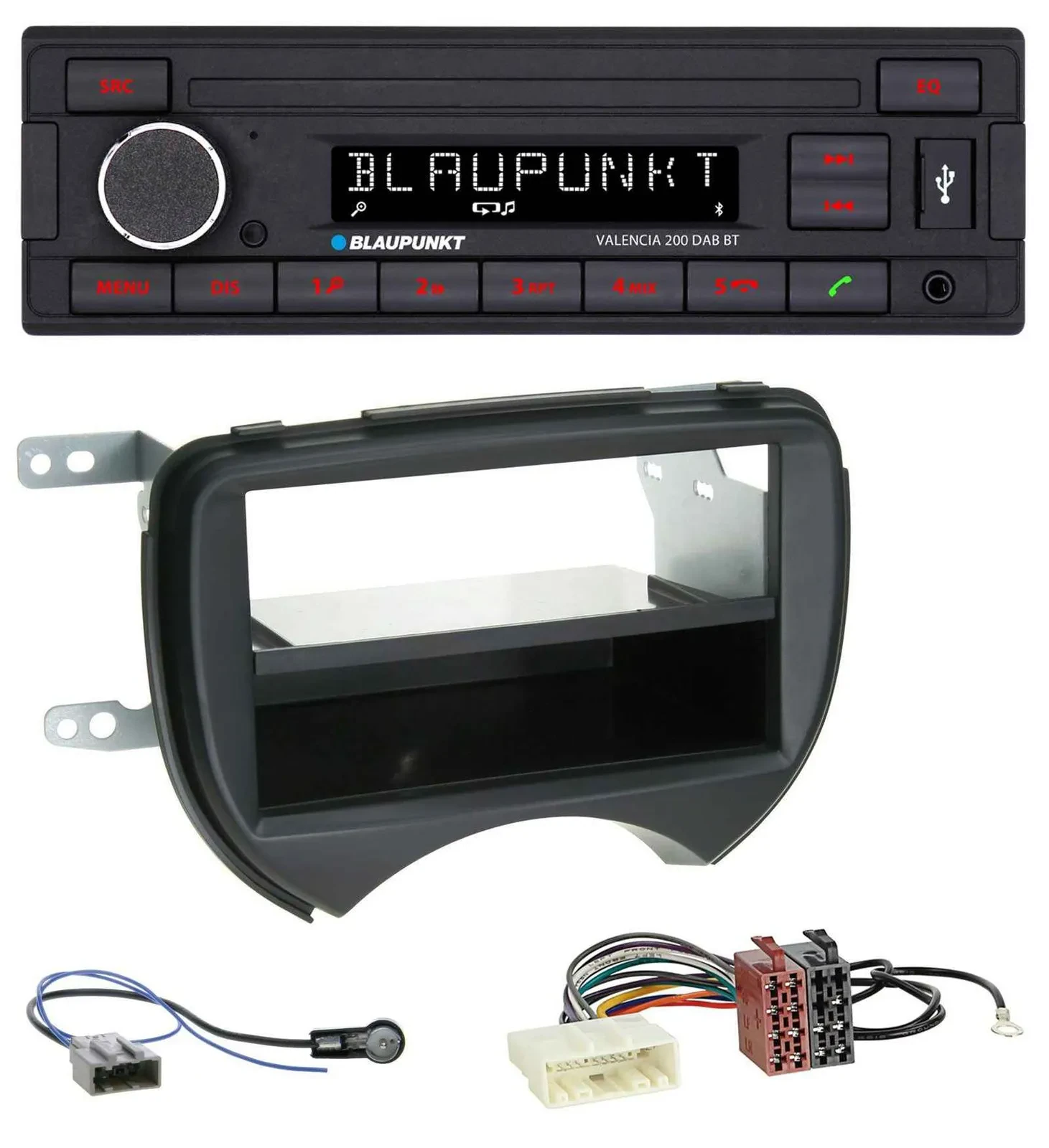 Blaupunkt DAB MP3 Bluetooth USB Autoradio für Nissan Micra K13 10-13 schwarz