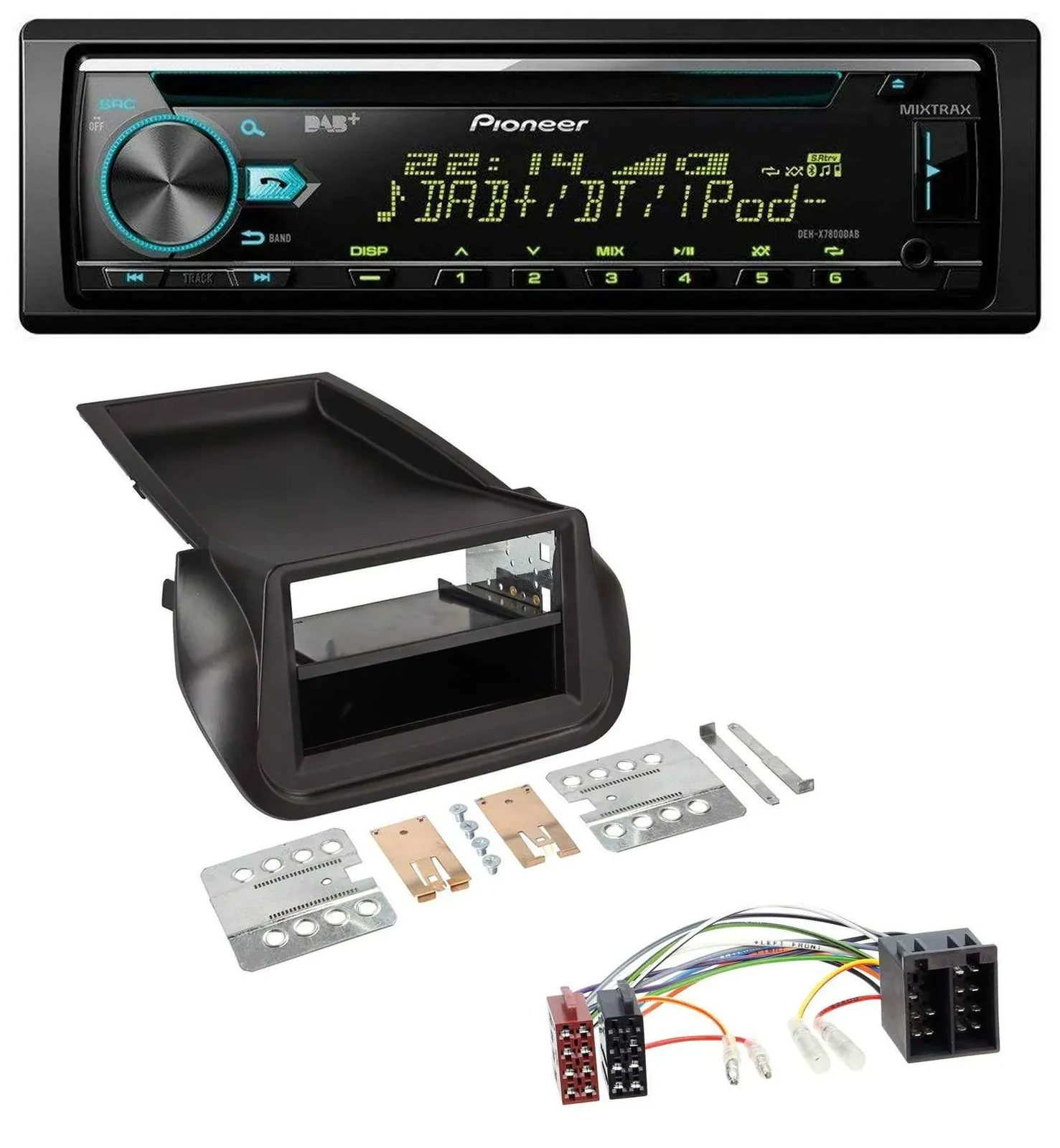 Автомагнитола для FIAT Fiorino (с 2008) Pioneer DAB, CD, USB, Bluetooth, MP3