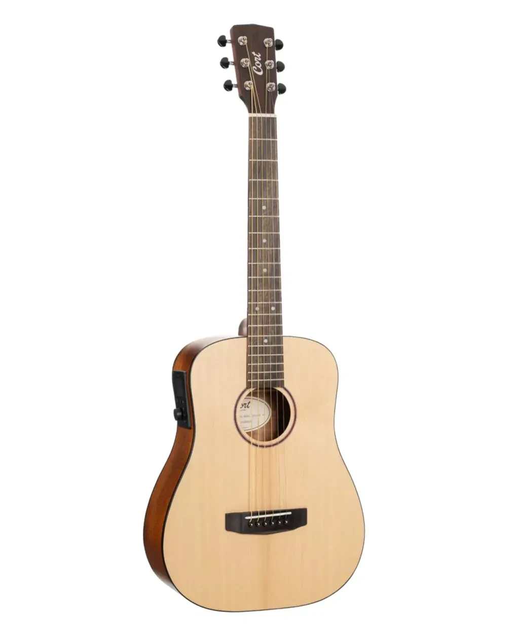 Earth-GO-OP-wbag Электро-акустическая гитара, цвет натуральный, с чехлом, Cort