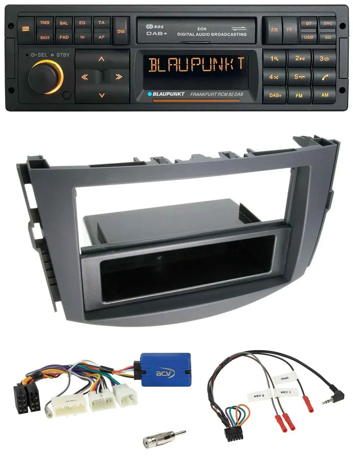 Blaupunkt USB DAB SD Lenkrad Bluetooth Autoradio für Toyota RAV-4 2011-2013