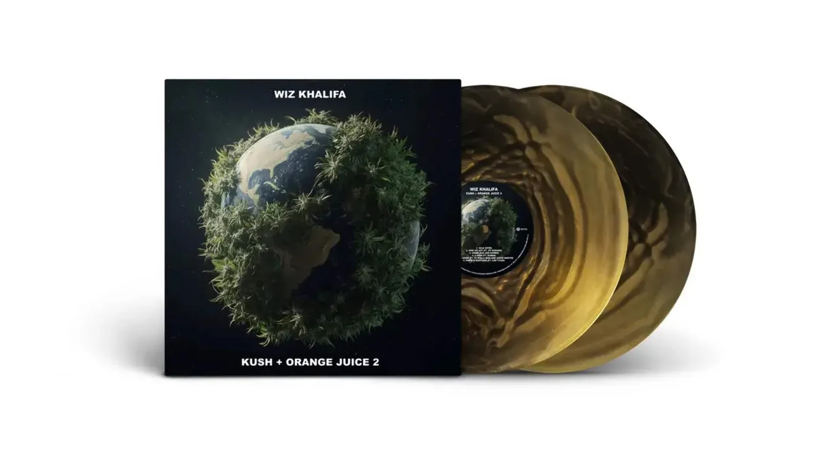 Wiz Khalifa - Kush & Orange Juice 2 [Black & Gold Vinyl] NEW Vinyl