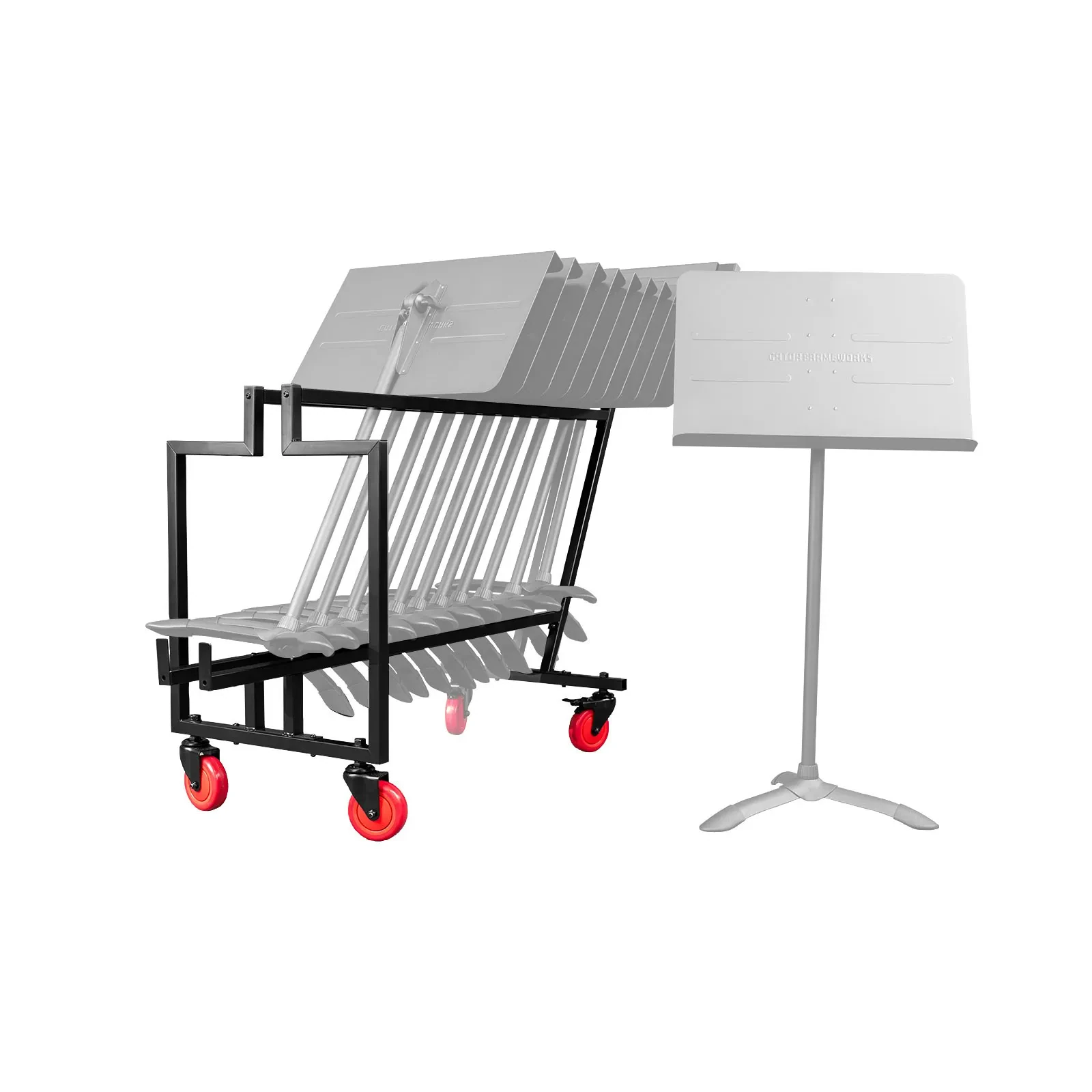 Gator Frameworks GFW-MUSSTD-CART12 Carrier Cart for Sheet Music Stands idjnow