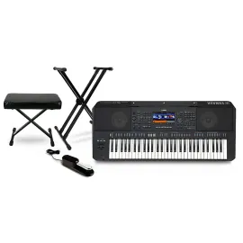 Yamaha PSRSX920 61Key HighLevel Arranger Keyboard Essentials Bundle