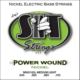 Струны для бас-гитары SIT NR45105L Powerwound Nickel Medium Light 45-105