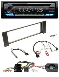 JVC Bluetooth Lenkrad USB DAB CD Autoradio für Audi A4 2000-2004 Can-Bus ISO