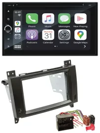 Blaupunkt 2DIN Bluetooth DAB USB DVD MP3 Autoradio für Mercedes B- A-Klasse 04-1