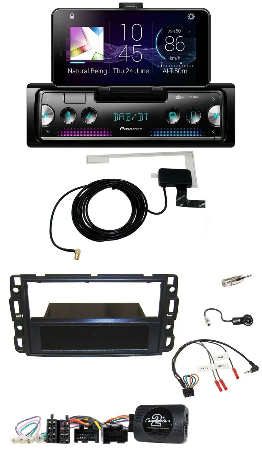 Pioneer DAB Bluetooth Lenkrad USB Autoradio für Cadillac BLS YSCF 2006-2010