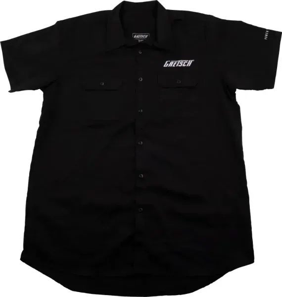 Genuine Gretsch Streamliner Logo Black Men's Workshirt, Size XXL #9224797806